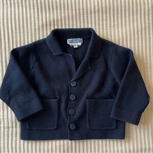 Jacadi navy blue sweater jacket 6 months